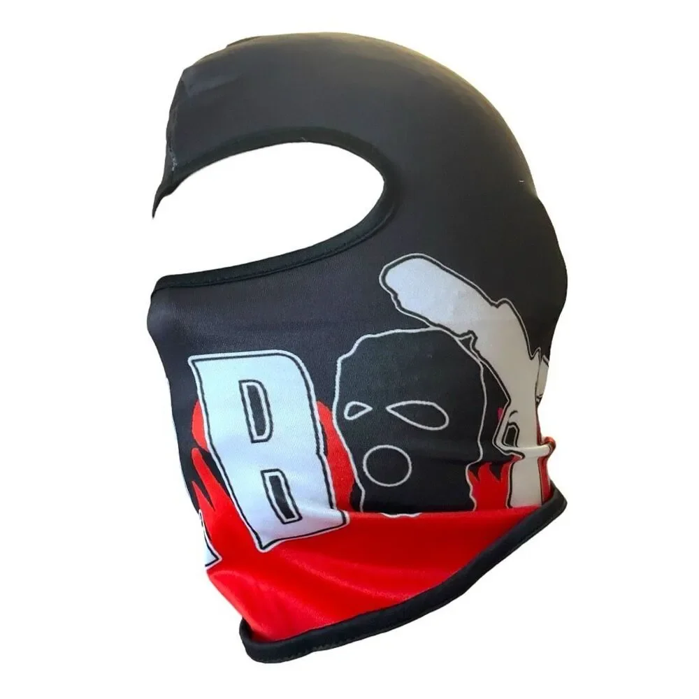 NWT Red Noz Boyz Pistols Up Balaclava Unisex OS | Biking Workout Urban Trap Punk - Picture 6 of 11